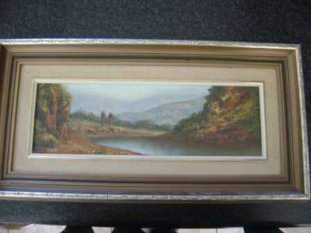Landscape oil on board painting - Louise Repsold