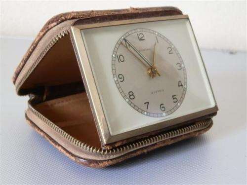 Vintage Europa 4 Jewel Travel Alarm Clock in Original Case