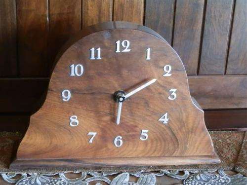 Solid Knysna Stinkwood Clock!! ( Thesen Knysna stamp)