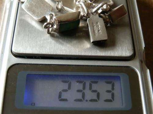Fabulous sturdy solid sterling silver vintage Mexico bracelet - weight 23.53 g.