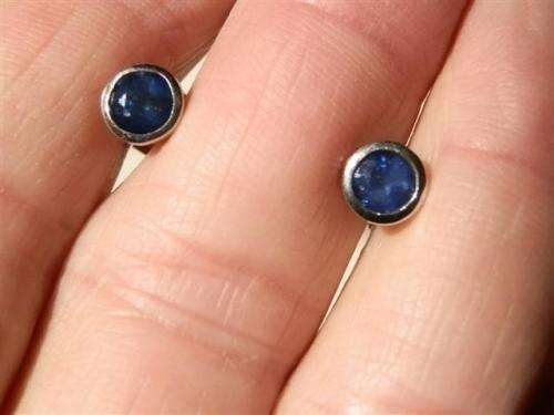 Charming Sold Sterling Silver Natural Blue Sapphire Earrings