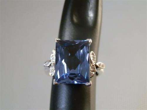 Spectacular Solid Sterling Silver Natural 5.08 ct Sky Blue Topaz Ring - weight 7.09 g