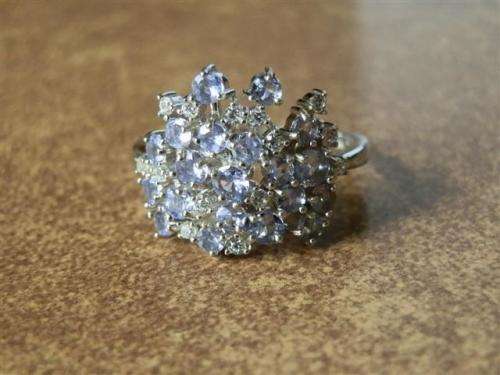 Stunning Solid 925 Silver Genuine Tanzanite Ring, 14k White Gold Ensure no Tarnish or Colour Change