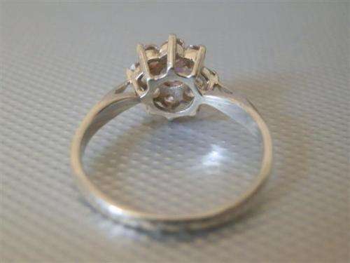 Lovely Solid Sterling Silver Cluster Ring