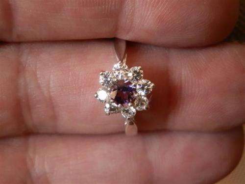 Lovely Solid Sterling Silver Cluster Ring
