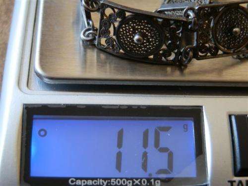 Antique Solid 800 Silver Filigree Bracelet - weight 11.5 g
