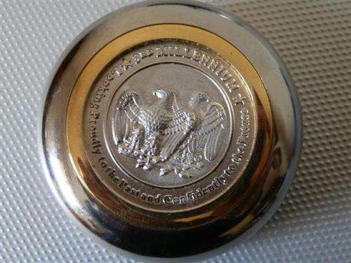 Heavy (138.5g) Linden Silver Dollar Watch,  Certified by United States Historical Society