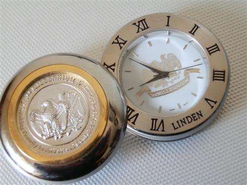 Heavy (138.5g) Linden Silver Dollar Watch,  Certified by United States Historical Society