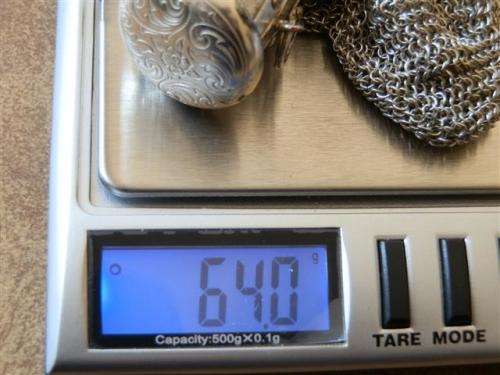 Gorgious Antique Silver Mesh Purse - weight 64 g