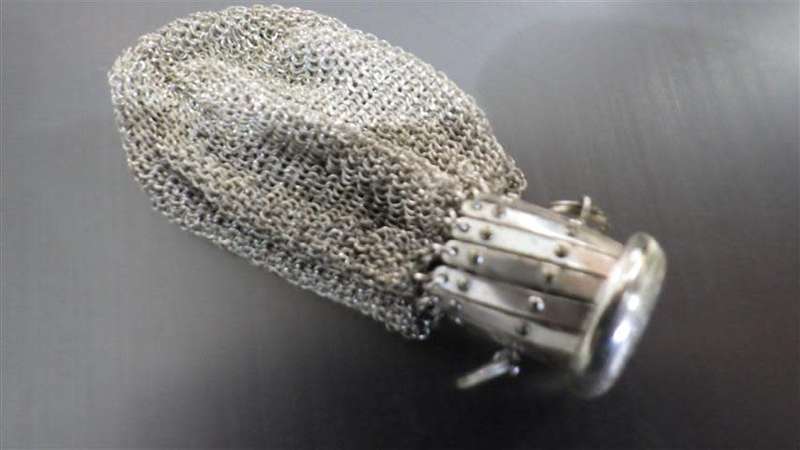 Gorgious Antique Silver Mesh Purse - weight 64 g