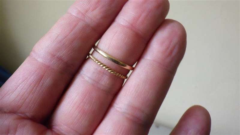 Awesome 9 ct Gold Stack Rings