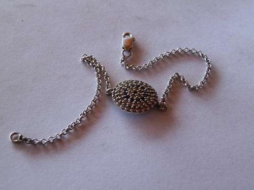 Sterling silver sapphire bracelet - shipping R40 insured
