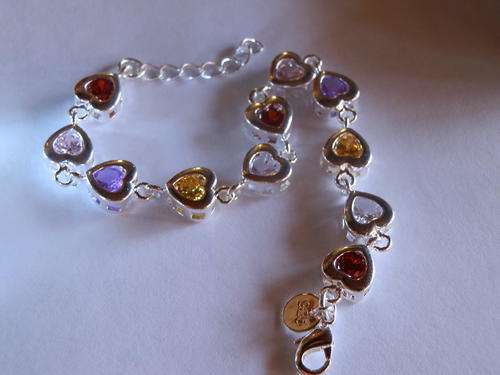 Sterling silver crystal bracelet - shipping R40 insured