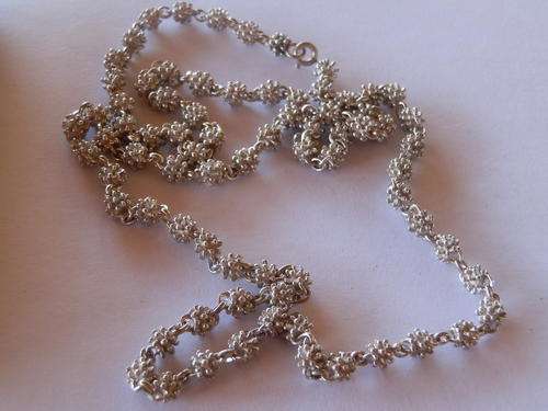 Very heavy - 33.8 gram - vintage sterling silver necklace with free ring- shipping R40 insured