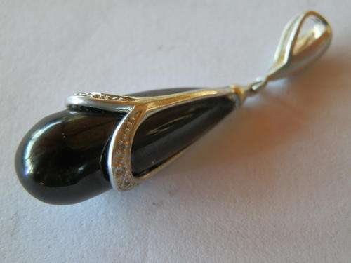 Sterling silver black pendant - two (2) weeks to pay