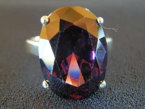 ANNUAL CLEARANCE!! Sterling silver - 9.4 gram - amethyst ring - 30 (thirty) days to pay