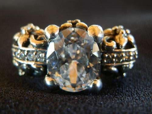 Sterling silver - 8.3 gram - cubic ring - thirty (30) days to pay