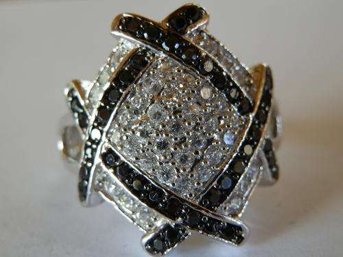 ANNUAL CLEARANCE!! Heavy - 7 gram - cubic sterling silver ring - thirty (30) days to pay