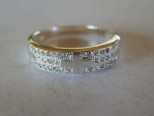 New solid sterling silver topaz ring - thirty (30) days to pay
