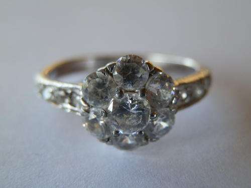 Sterling silver cluster ring - thirty (30) days to pay
