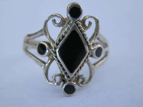 ANNUAL CLEARANCE!! Sterling silver onyx ring