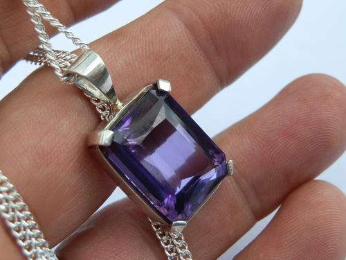 STOCK CLEARANCE!! New 13.8 gram sterling silver amerhyst necklace - thirty (30) days to pay