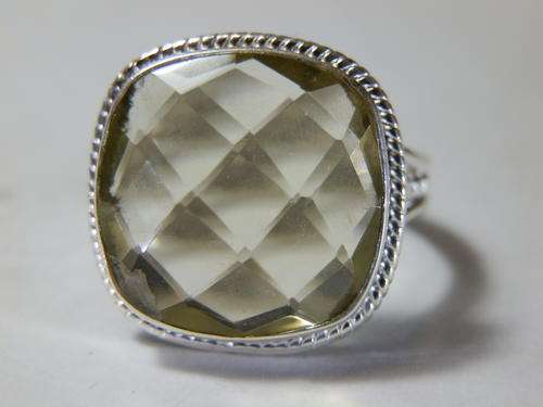 New sterling silver lemon topaz ring - thirty (30) days to pay