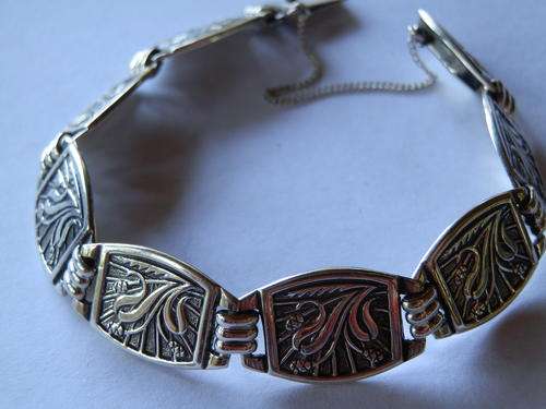 FOR MELANIE ONLY!!  Heavy (23.9 gram) vintage sterling silver bracelet - thirty (30) days to pay