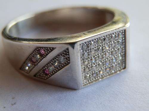 Sterling silver (6.9 g) men's ring - thirty (30) days to pay