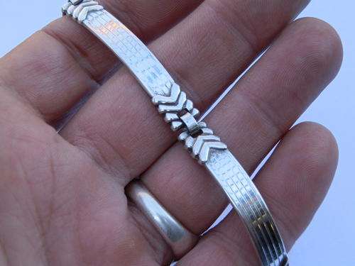Heavy (21.4g) sterling silver bracelet - thirty (30) days to pay