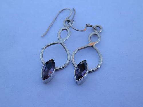 Sterling silver amethyst earrings - thirty (30) days to pay