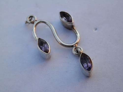 Sterling silver amethyst pendant - thirty (30) days to pay