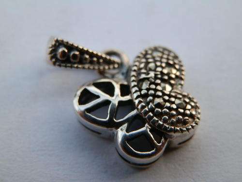 New sterling silver marcasite pendant - thirty (30) days to pay