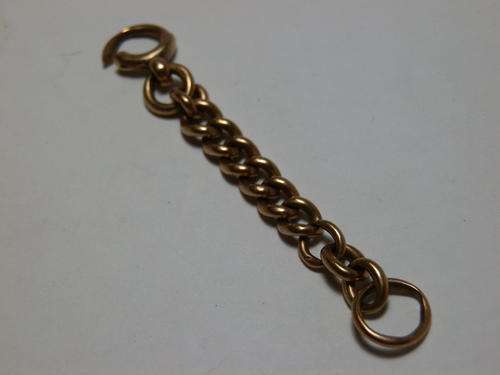 Antique 9 ct ladies fob chain - thirty (30) days to pay.