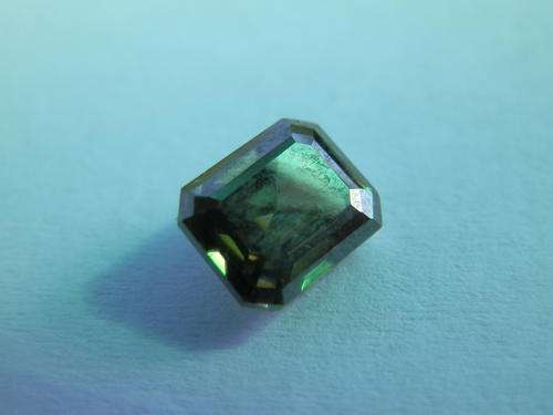 1.26 ct Emerald cut fancy green real moissanite diamond, emerald cut - thirty (30) days to pay