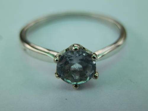 Sterling silver blue topaz ring - thirty (30) days to pay