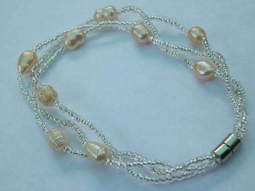 Natural pinkish pearl bracelet - thirty (30) days to pay