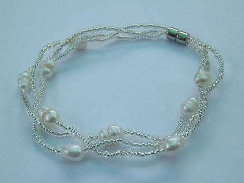 CLEARANCE SALE!!  Natural white pearl bracelet - thirty (30) days to pay