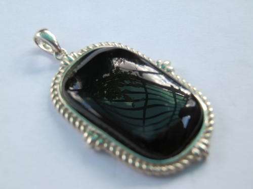 Sterling silver onyx pendant - thirty (30) days to pay