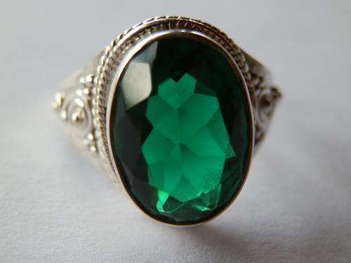 Sterling silver 6 ct apatite ring - thirty (30) days to pay