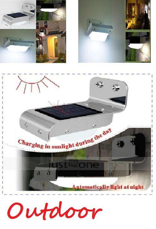 Solar Powered Outdoor Security Light - Motion Detection