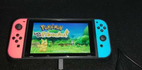 Nintendo Switch v2 32GB, with 2x Joy-Con 3D Cntroller, Pokemon Let`s Go + Pokeball Monster Ball