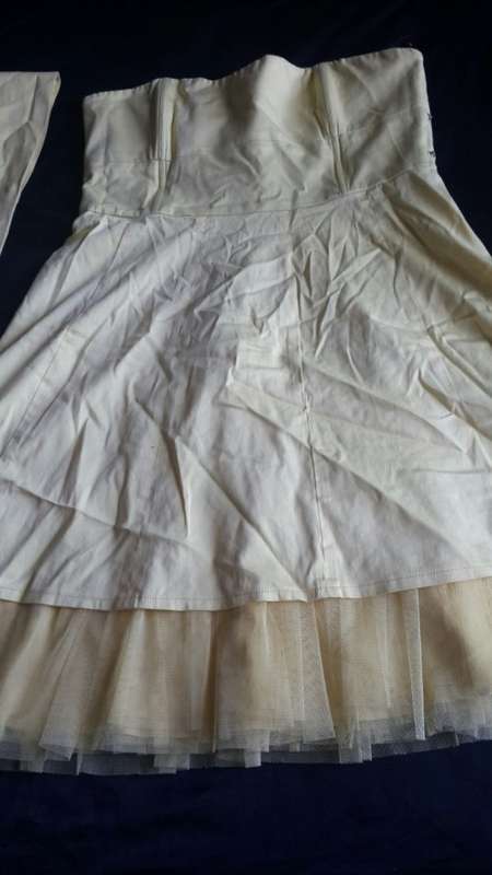 Boobtube Yellow Cotton Dress