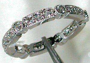 Gorgeous, Sparkling Simulated Diamond Eternity Band Size 8