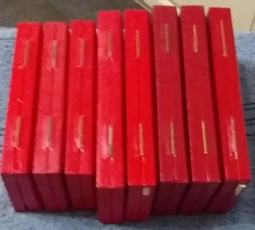 9 Empty Short Proof Boxes(Red)