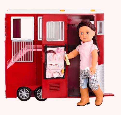 Our Generation Deluxe Mane Attraction Horse Trailer With Accessories