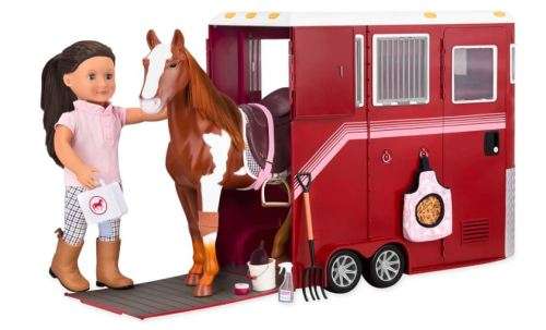Our Generation Deluxe Mane Attraction Horse Trailer With Accessories