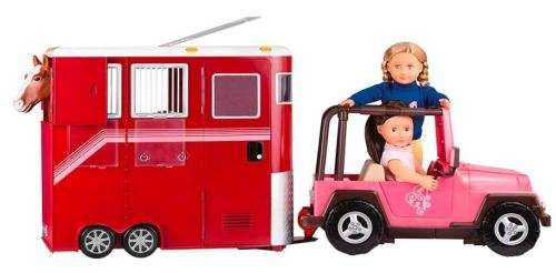 Our Generation Deluxe Mane Attraction Horse Trailer With Accessories