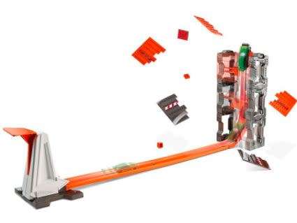 Hot Wheels Track Builder Construction Car Kit, 40+ Pieces, 1 Free Car