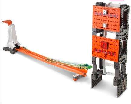 Hot Wheels Track Builder Construction Car Kit, 40+ Pieces, 1 Free Car